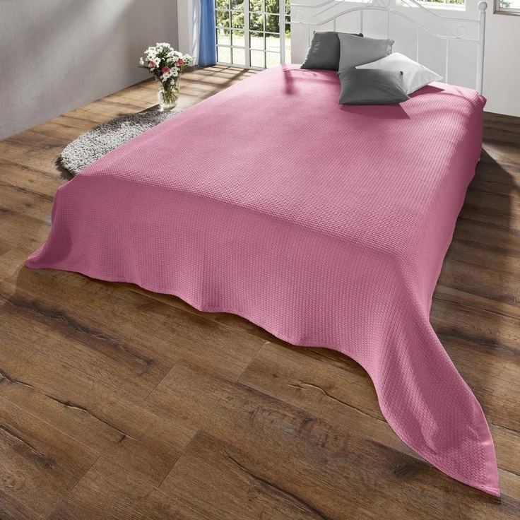 Wohndecke Sommerdecke "Siena", Erwin Müller, Baumwolle Uni – Bild 3