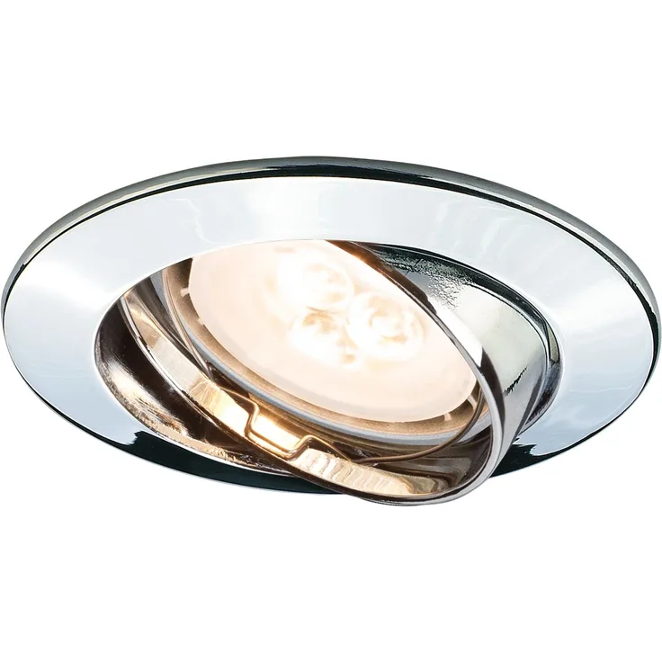 Paulmann Premium Einbauleuchten Set schwenkbar LED 3x4W 230V GU10 51mm Chrom/Alu5551
