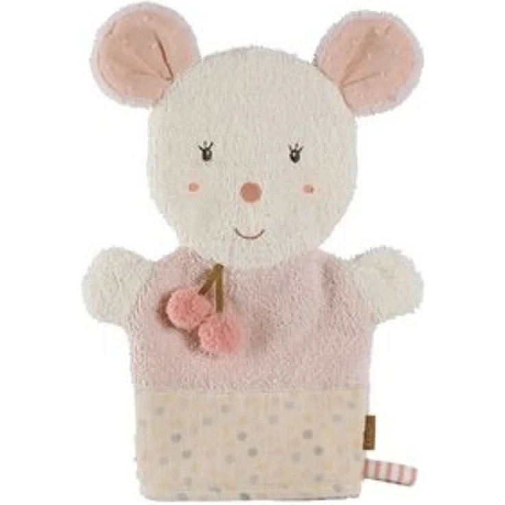 Fehn feehnLAND Waschhandschuh Waschlappen Maus Rose 29 cm – Bild 6