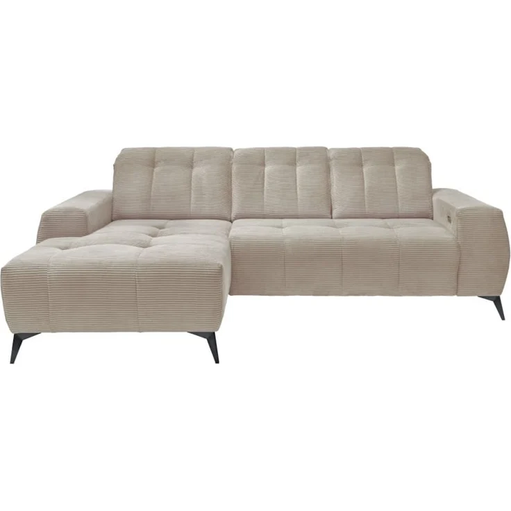 Ecksofa Sano von Benformato - Hochwertiges Cordsofa mit Elektrofunktion und verstellbaren Kopflehnen – Bild 2