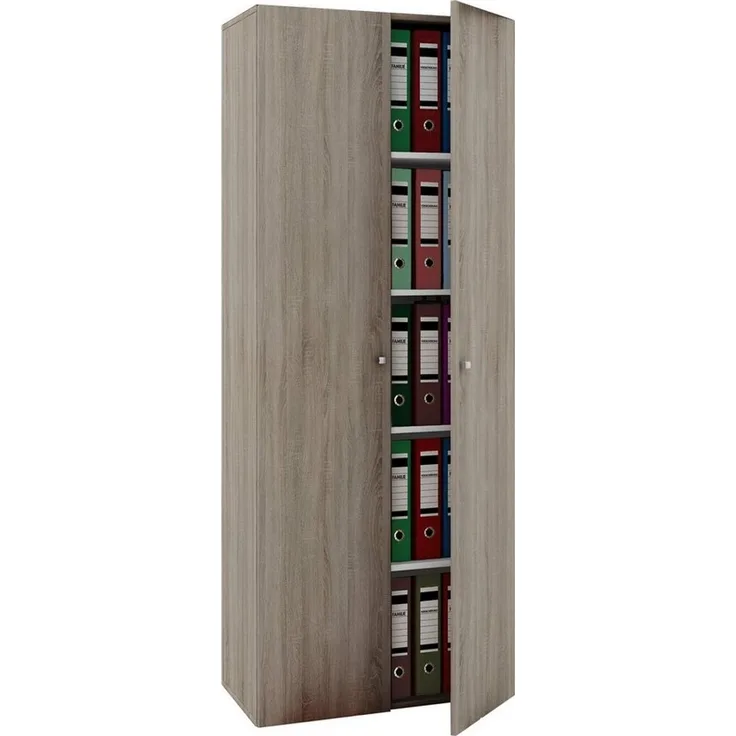VCM Büroschrank Vandol 912226 Sonoma-Eiche (Sägerau) B. 70 x H. 178 x T. 40 cm