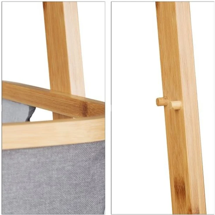 Handtuchhalter Bambus mit Wäschesack 10022148 – Bild 8