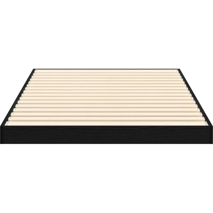 vidaXL Bodenbettrahmen, Holz Eichen-Optik Schwarz, 71,5x190 cm – Bild 6