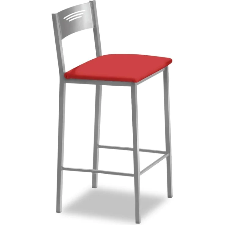 ASTIMESA Hocker für die Küche, 70 cm, Kunstleder, Rot