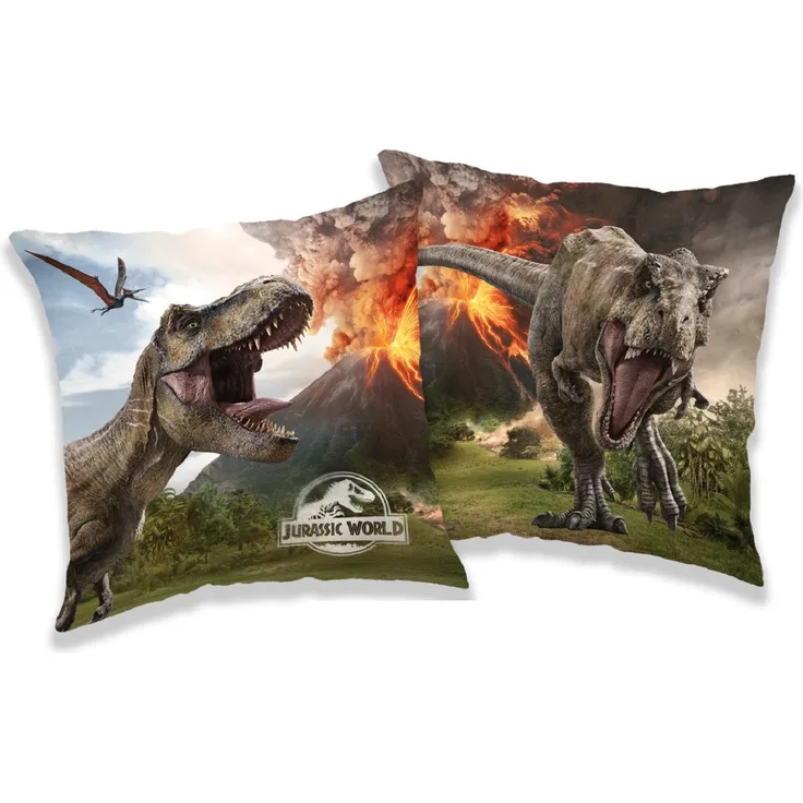 Jurassic World Volcano Kissen Kuschelkissen 40x40 cm für Sofa & Bett