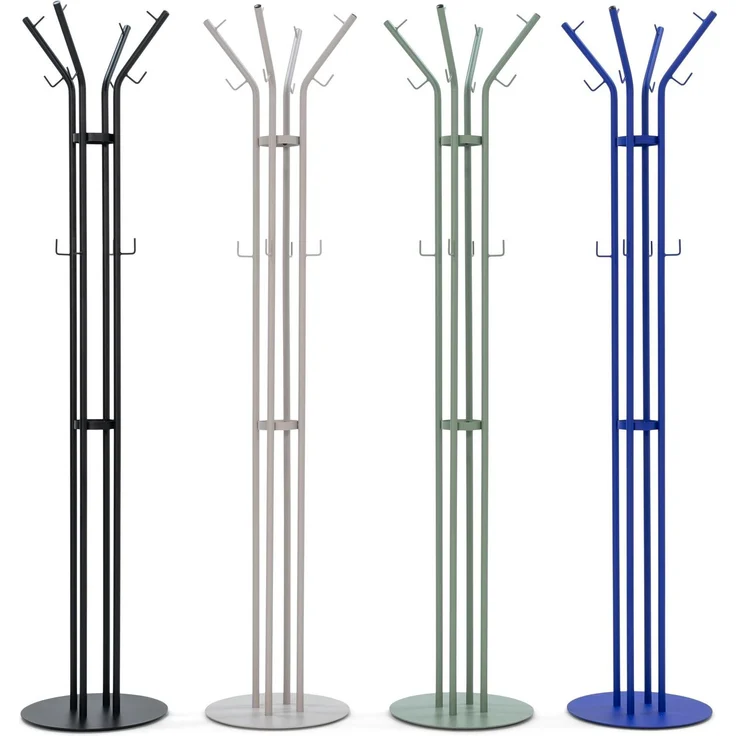Spinder Design CHARLY Garderobe: Skandinavischer Stil, Stahl, Schwarz 40x40x170 cm – Bild 8