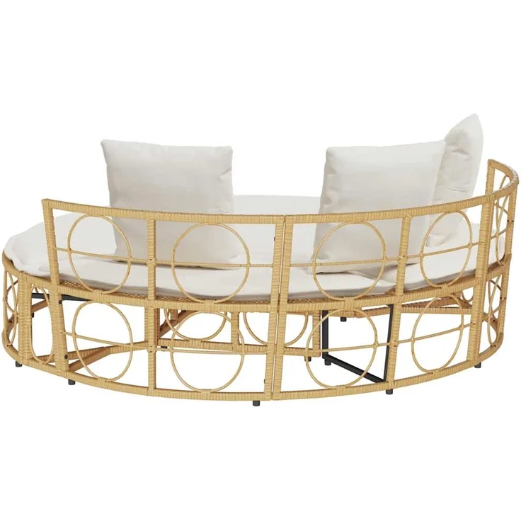 vidaXL Outdoor-Loungebett ohne Dach Poly Rattan 4108237 – Bild 7