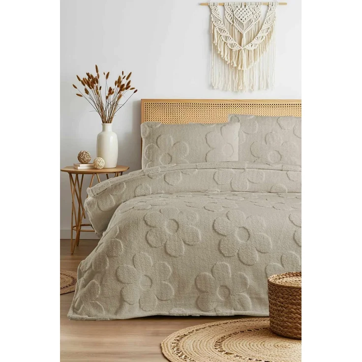 L'essentiel Maison 'Fleura - Beige' Doppelbettwäsche-Set, Beige – Bild 1