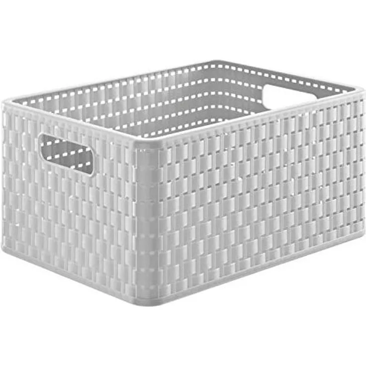 Rotho Korb Country A4, 18 L mistletoe weiß