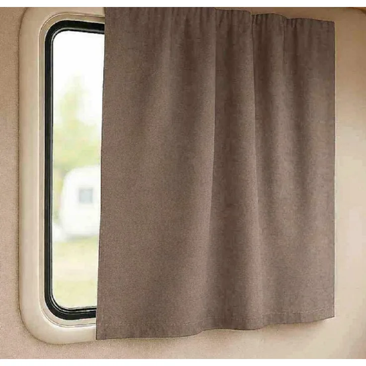 novumfix Verdunkelungsvorhang Caravangardine Farbe: taupe, Kräuselband 145x80cm (BxH), verdunkelnd