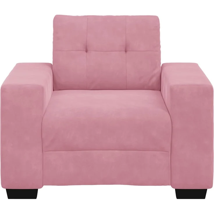 vidaXL Sessel Rosa 100x78x80 cm Samt 4105101 – Bild 4