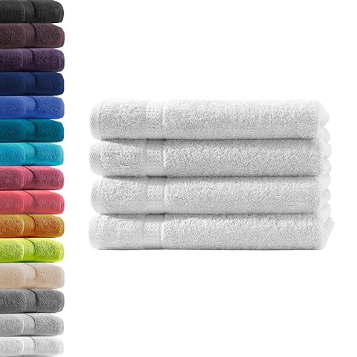 Hometex Premium Textiles Handtuch in Premium Qualität 500 g/m², Feinster Frottier-Stoff 100% Baumwolle, 4x Handtuch, weich, saugfähig, extra schwer & flauschig - TEST BILD TOP MARKE 2025 – Bild 2
