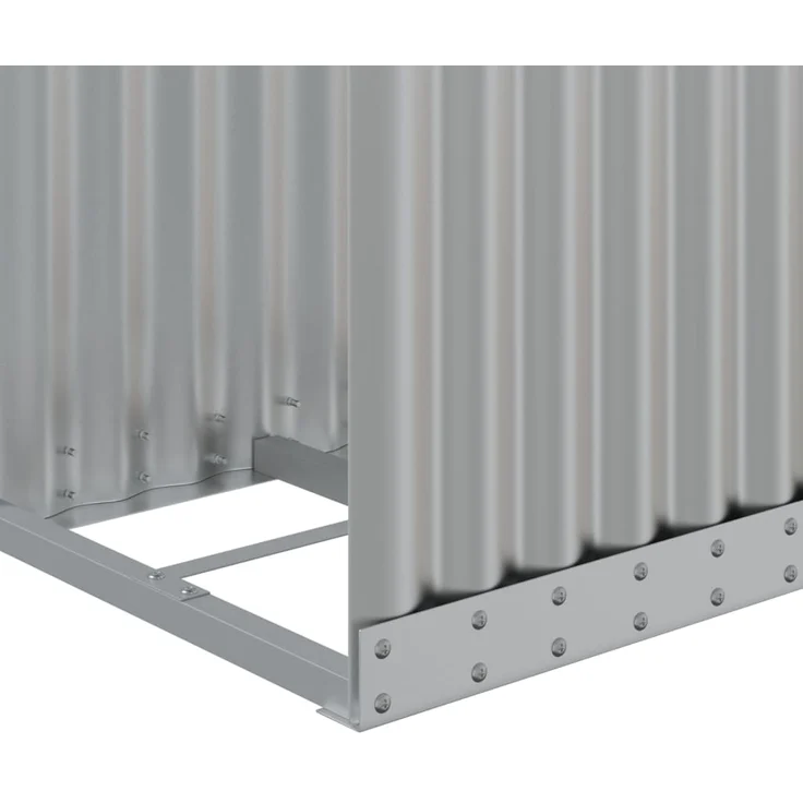 vidaXL Kaminholzunterstand Silbern 40x45x100 cm Verzinkter Stahl 364587 – Bild 6