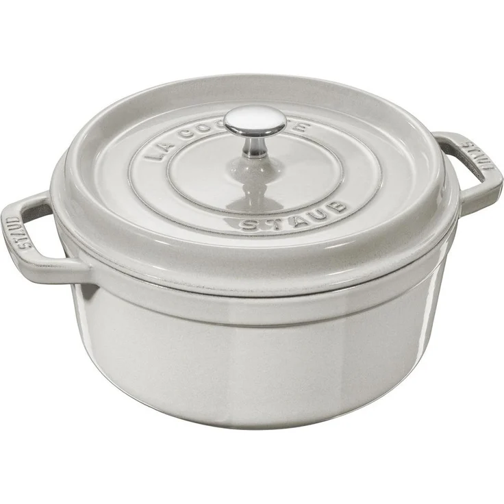 Staub La Cocotte Cocotte 20 cm, rund, Weisser Trüffel, Gusseisen – Bild 1
