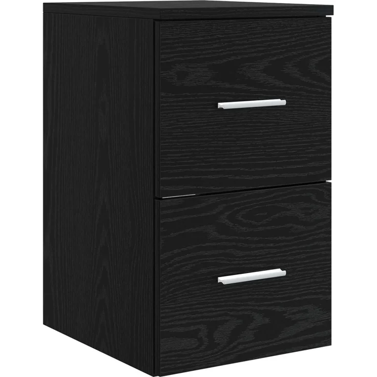 vidaXL Badezimmerschrank-Set 3 stk. Schwarz 129 x 41 x 80 cm 3405828 – Bild 5