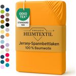 EXKLUSIV HEIMTEXTIL Marke Jersey Spannbettlaken 160 x 200 cm Terrakotta 100% Baumwolle Öko - Tex Zertifiziert Bed-Sheet Bettlaken Spannbetttuch Topper Leinentuch