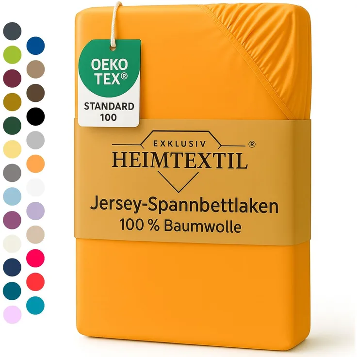 EXKLUSIV HEIMTEXTIL Marke Jersey Spannbettlaken 160 x 200 cm Terrakotta 100% Baumwolle Öko - Tex Zertifiziert Bed-Sheet Bettlaken Spannbetttuch Topper Leinentuch