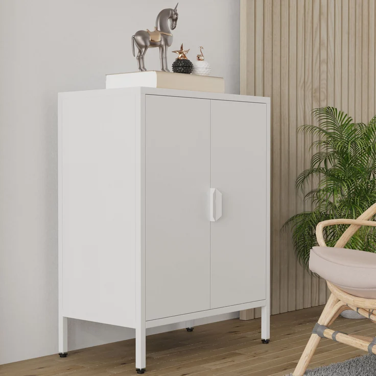 VCM Kommode & Sideboard Flokas 919942 Weiß H. 80 x B. 60 x T. 35 cm – Bild 5