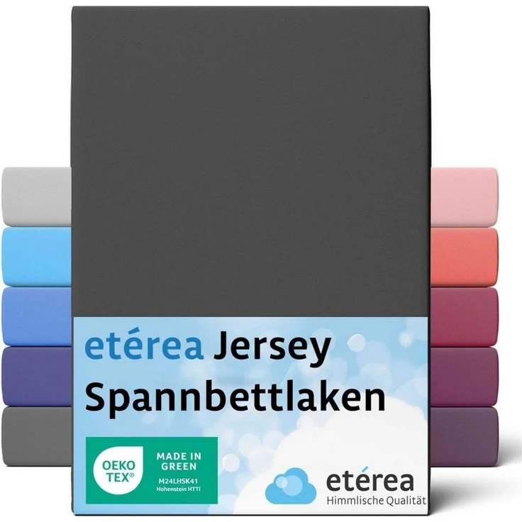 etérea Himmlische Qualität Spannbettlaken etérea Comfort Jersey Spannbettlaken, Jersey, Gummizug: rundum, (1 Stück)