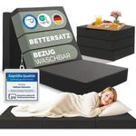 Klappmatratze Klappmatratze- 3teilige Gästematratze klappbar extra dick (14 cm), Blumtal, 14 cm hoch, (hautfreundlich & waschbar), rückenfreundliche Faltmatratze Schaumstoff- Schlafmatratze + Bezug