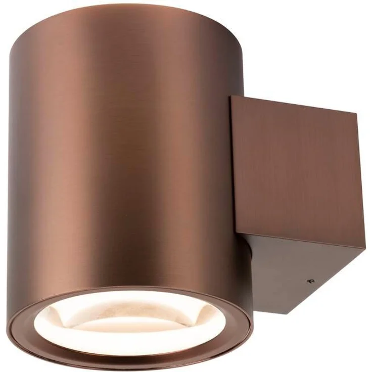 SLV OCULUS, Wandaufbauleuchte, rund, 2000-3000K, 15W, Dim-to-Warm, PHASE, 100°, dunkel kupfer - Wand- und Deckenleuchten