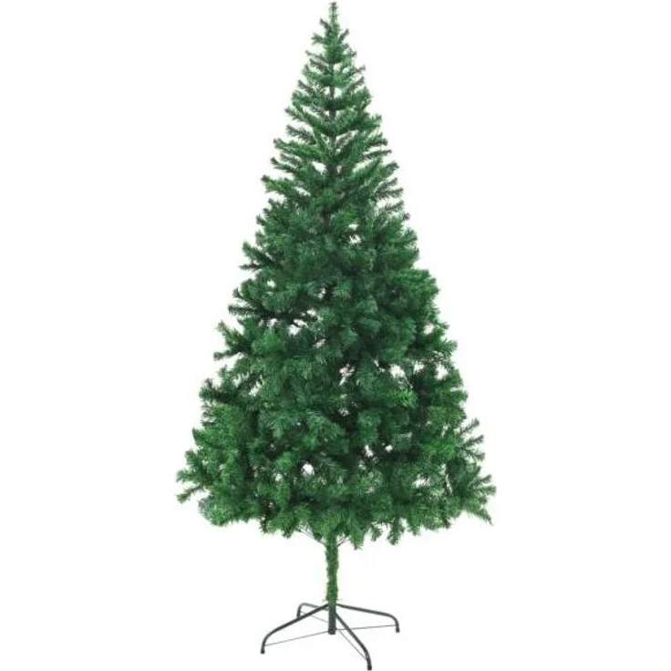 vidaXL Künstlicher Weihnachtsbaum Stahl-Ständer 210 cm 910 Zweige [60176] – Bild 2