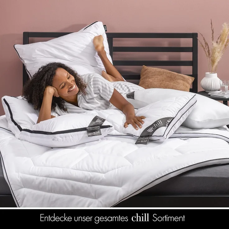 chill SLEEPLONGER 4-Jahreszeitendecke 135 × 200 cm Mikrofaser, atmungsaktiv, vegan – Bild 8