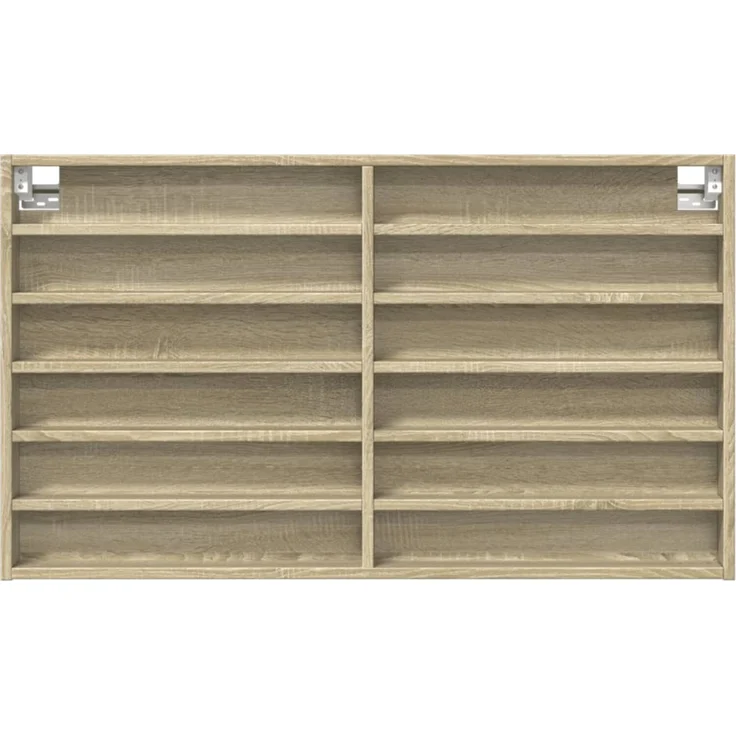 vidaXL Vitrinenschrank Sonoma-Eiche 100x8,5x58 cm Holzwerkstoff 847942 – Bild 3