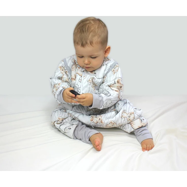 TupTam Babyschlafsack mit Armen und Beinen Winterschlafsack OEKO-TEX zertifiziert, Unisex – Bild 3