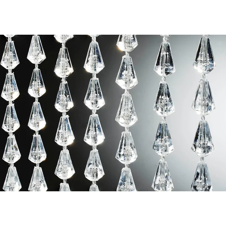 Kobolo Türvorhang Vorhang CLEAR transparent 72 Stränge 90x200cm (1 St), Ösen, transparent – Bild 7