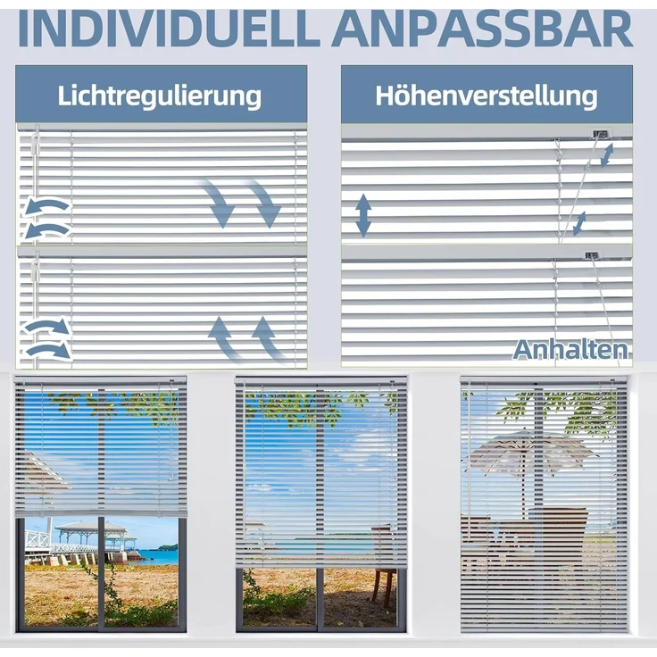 Sekey Klemmfix-Jalousie 60x130cm 60x130cm, Silber – Bild 7