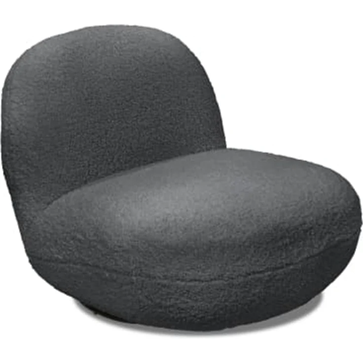 Drehsessel Chris ED Exciting Design Farbe Anthrazit – Moderner Mikrofaser-Sessel mit Nosagfederung – Bild 3