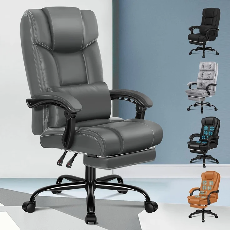 ALFORDSON Bürostuhl ergonomisch Hochlehner 150° Liegeposition Netzgewebe Rollen – Bild 1