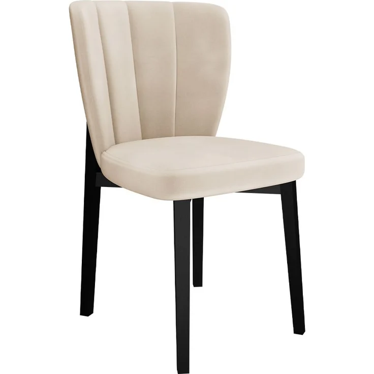 Esszimmerstuhl Iravat, Polsterstuhl, Beine aus Buchenholz (Schwarz, Magic Velvet 2250) – Bild 1