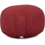 bodhi Meditationskissen Meditationskissen RONDO, 32 x 20 cm Mayuri, dunkelrot, Dinkel