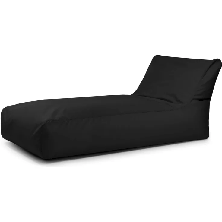 Sitzsack ‘Sunbed 90‘, Bezugstoff - Colorin, 100% Olefin, Balck, 80x180x100 cm cm.