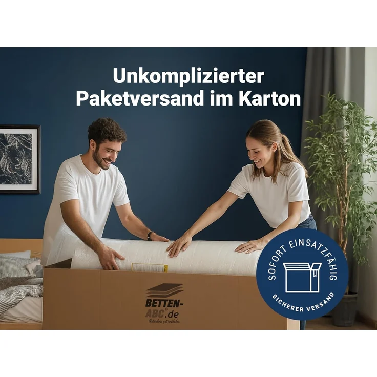 Betten-ABC Basic-Line – Komfortschaummatratze geeignet für Gäste-/Jugendbetten, 90x190 cm – Bild 6