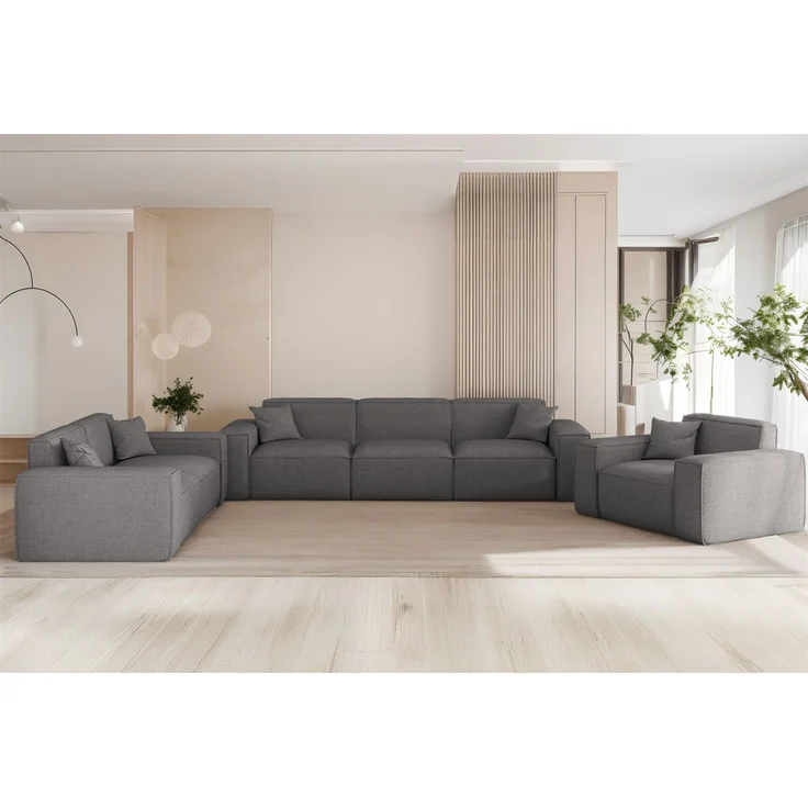 Sessel Designersessel CELES PREMIUM in Stoff Artico Grau – Bild 2
