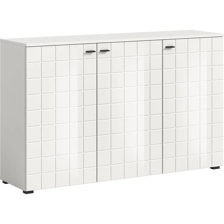 Sideboard Monte - Weiß Hochglanz / Weiß – Bild 1
