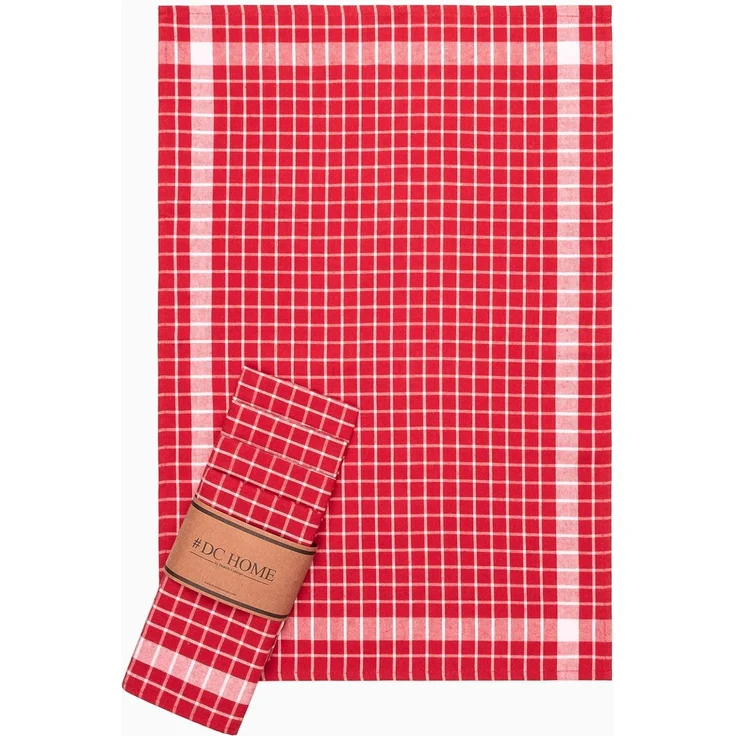 Hermia Concept 'Kareli - Red' Handtuch-Set (5-teilig), Rot, 45 x 65 cm