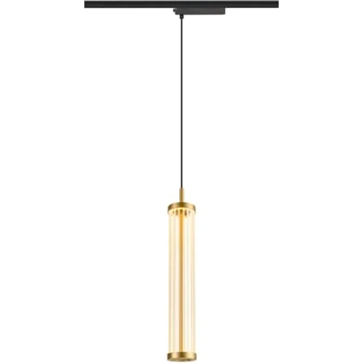 SLV QUIMERA Pendelleuchte, 150 cm, 2700K, PHASE, gebürstet messing, hochwertige PVD-Beschichtung – Bild 1