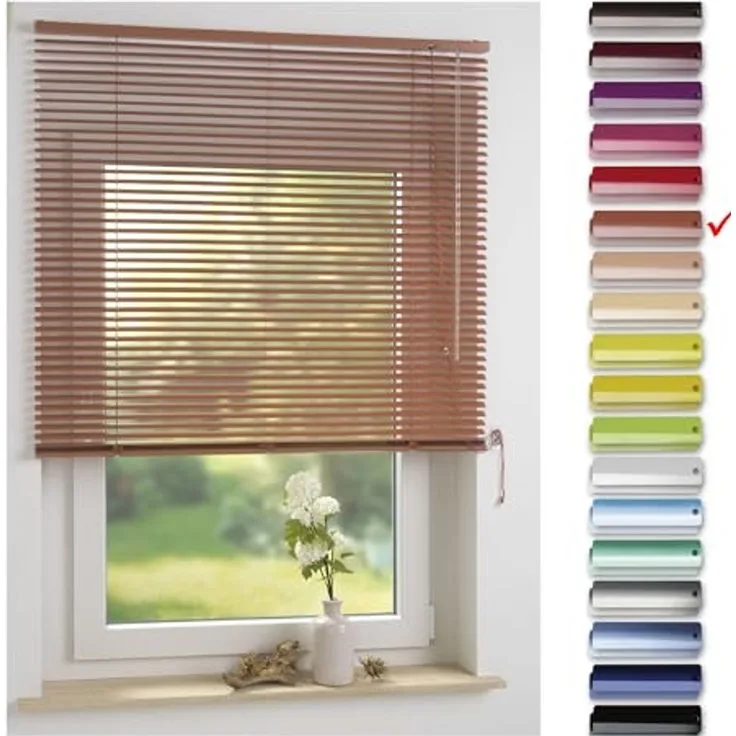 Liedeco Jalousie Aluminium-Jalousie, mit Bohren, freihängend, Aluminium