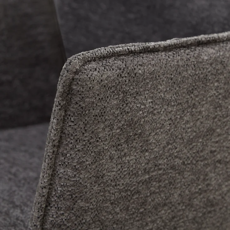 6 Stühle Esszimmer Küchenstühle Chenille Wolle Grau Drehstühle Esszimmerstühle Drehbar Esszimmerstuhl mit Armlehne Dreh Sessel Modern – Bild 8