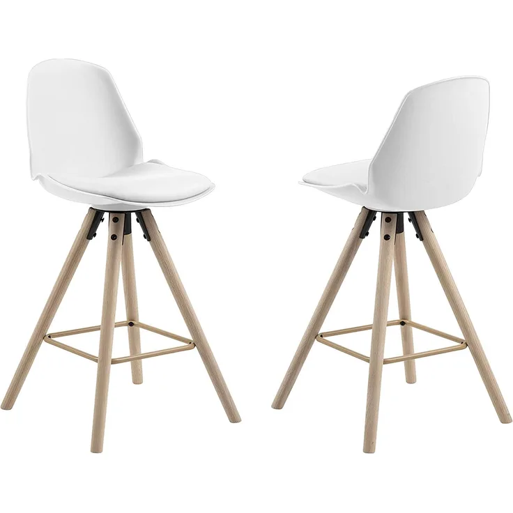Barhocker Ozon Kunstleder weiss Hocker Bar Stuhl Tresenstuhl Tresenhocker