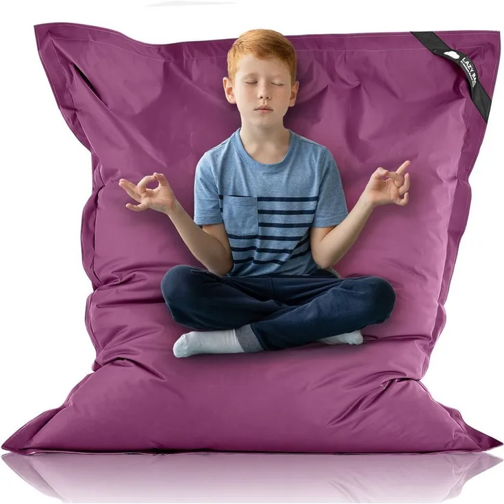 LAZY BAG Sitzsack für Indoor & Outdoor, Violett, Nylon, 300 l