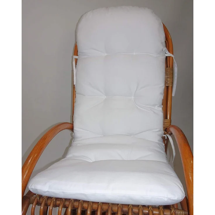 Rattani Polsterauflage Polster für Rattan Schaukelstuhl, Sesselauflage 125 x 50 x 6 cm – Bild 3