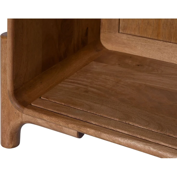 TV-Board Mango/Seegras 240 x 40 x 50 hellbraun lackiert MIZUMI #107 – Bild 5