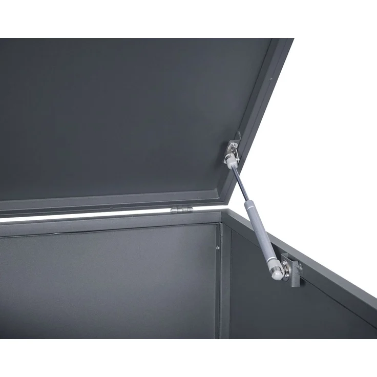 Mülltonnenverkleidung HWC-E83, Mülltonnenbox Mülltonnenabdeckung, erweiterbar 117x66x80cm ~ anthrazit, Stahl 33kg – Bild 7