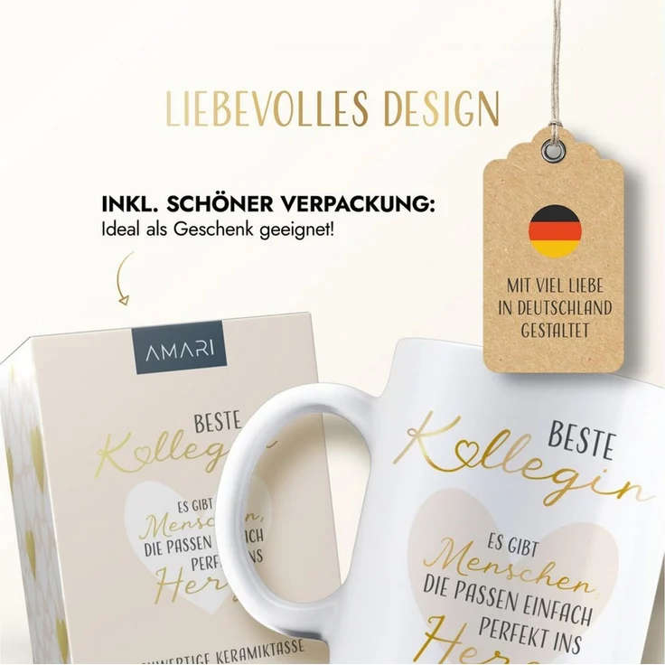 Amari Tasse AMARI ® Kollegin Tasse - Perfektes Geschenk für Arbeitskollegin, Tasse Kollegin 11 – Bild 3