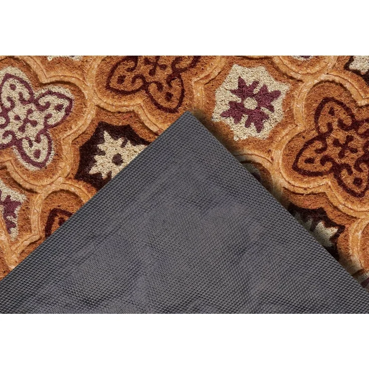 HANSE Home Fußmatte Mix Mats Kokos Moroccan Tiles, Türmatte, rechteckig, Höhe: 15 mm, Strapazierfähig, pflegeleicht, robust, wetterfest, UV-beständig – Bild 2